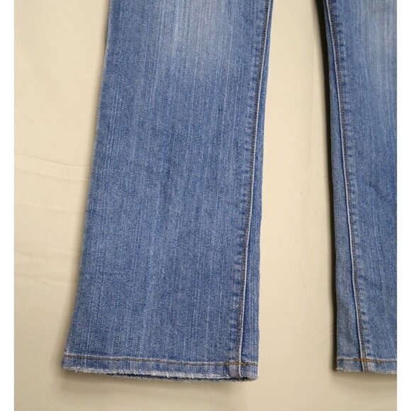 Vintage Y2K Baby Phat Bootcut Jeans Size 11 Baggy Distressed Sequin Logo 34x30 - Picture 3 of 16